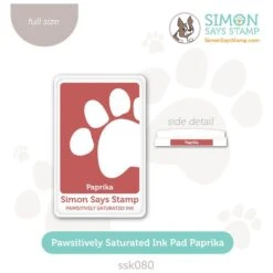 Simon Says Stamp Pawsitively Saturated Ink Pad Paprika Ssk080