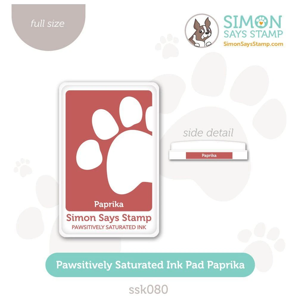 Simon Says Stamp Pawsitively Saturated Ink Pad Paprika Ssk080 3 Simon Says Stamp Pawsitively Saturated Ink Pad Paprika Ssk080