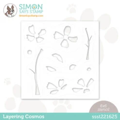 Simon Says Stamp Stencil LAYERING COSMOS Ssst221625