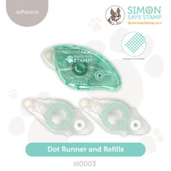 Simon Says Stamp Tape Dot Runner And 2 Refills Adhesive St0003