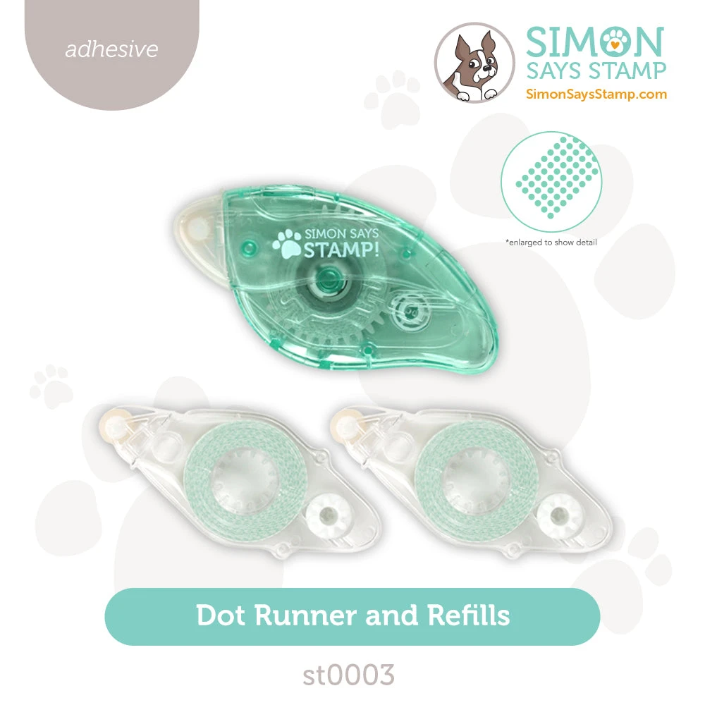 Simon Says Stamp Tape Dot Runner And 2 Refills Adhesive St0003 3 Simon Says Stamp Tape Dot Runner And 2 Refills Adhesive St0003