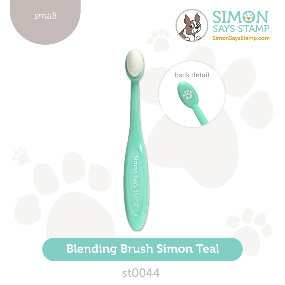 Simon Says Stamp Blending Brush SMALL SIMON TEAL St0044 3 Simon Says Stamp Blending Brush SMALL SIMON TEAL St0044