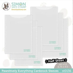Simon Says Stamp Pawsitively Everything Half Sheet Cardstock Sleeves St0136