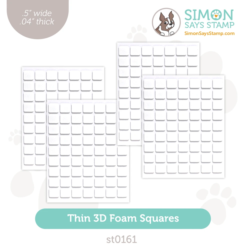 Simon Says Stamp Thin White 3D Foam Squares Large St0161 Cheering For You 3 Simon Says Stamp Thin White 3D Foam Squares Large St0161 Cheering For You