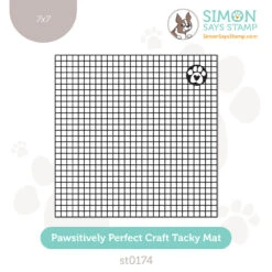 Simon Says Stamp 7 X 7 Pawsitively Perfect Craft Tacky Mat St0174 Rain Or Shine