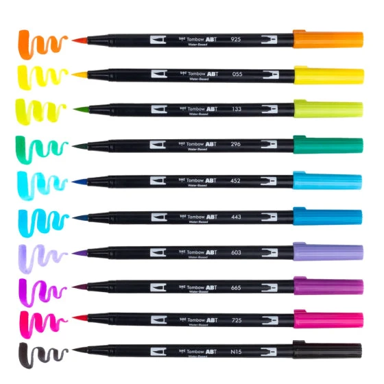 Tombow® Tombow Eighties Dual Brush Pens 56233* 5 Tombow® Tombow Eighties Dual Brush Pens 56233* - Image 3