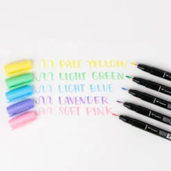 Tombow® Tombow Fudenosuke Pastel Brush Pens 56448* 9 Tombow® Tombow Fudenosuke Pastel Brush Pens 56448* -Simon Says Stamp tom 56448 3