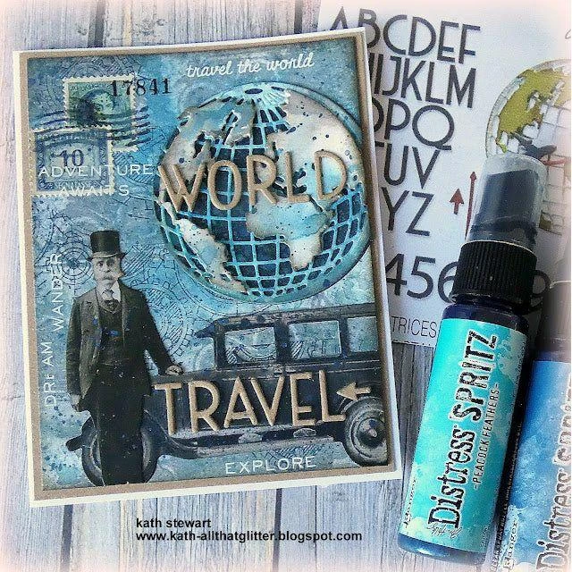 *Tim Holtz Sizzix Vault World Travel Thinlits Dies 666606 6 *Tim Holtz Sizzix Vault World Travel Thinlits Dies 666606 - Image 4