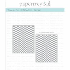 Papertrey Ink Chevron Collection Vertical STENCIL-0045*