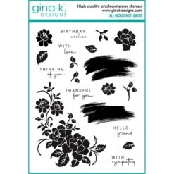 Gina K Designs All Occasion Flowers Clear Stamp And Die Bundle Die0408* 5 Gina K Designs All Occasion Flowers Clear Stamp And Die Bundle Die0408* -Simon Says Stamp white AllOccasionsFlowersGKD225