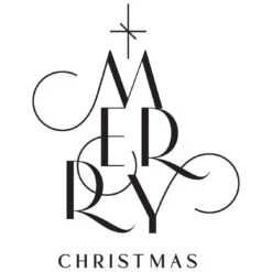 Spellbinders Chic Merry Christmas BetterPress Press Plate BP-056